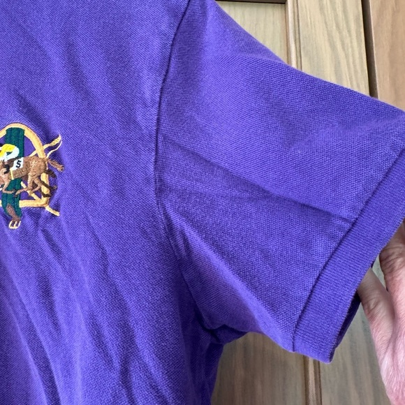 Ralph Lauren Purple Custom Fit Polo Cotton Short Sleeve Collar / Medium - Picture 5 of 13